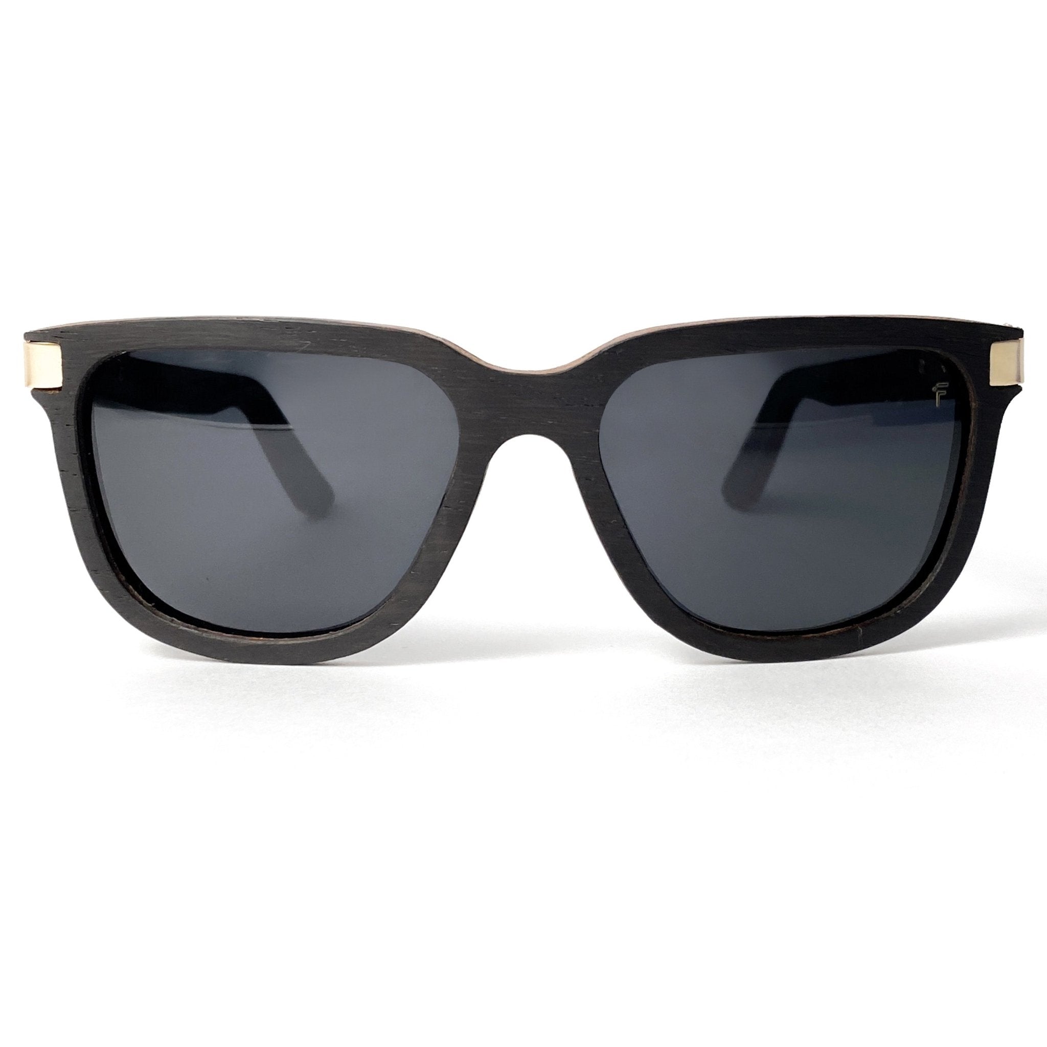 Image of Fento Specta Gold Wooden Polarised Sunglasses