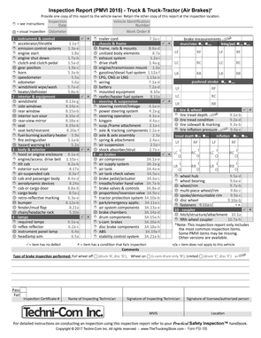 Inspection Report Forms Techni Com Inc