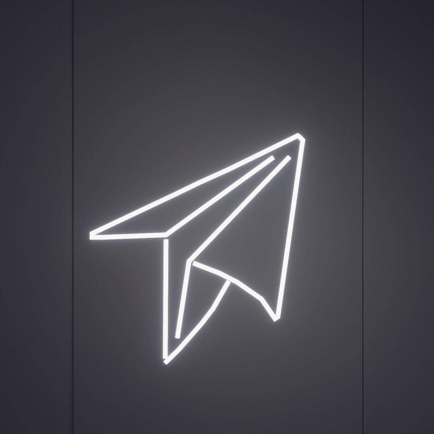 Paper Plane Neon Sign