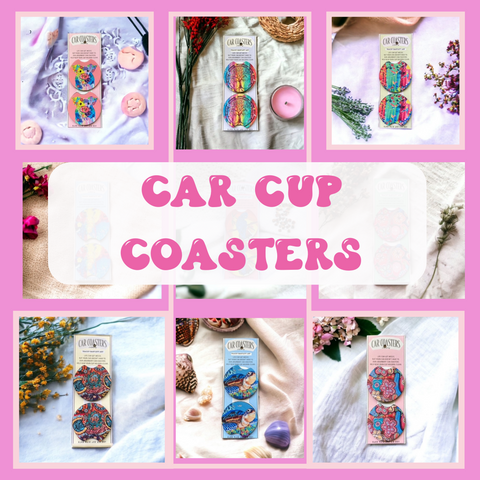 Car Coasters - She Works Hard For The Honey - Neoprene – Dotty's Farmhouse