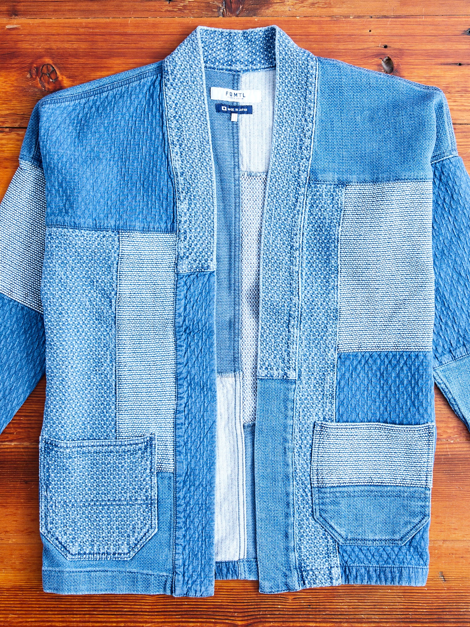 Patchwork Haori Jacket in Indigo 5-Year Wash