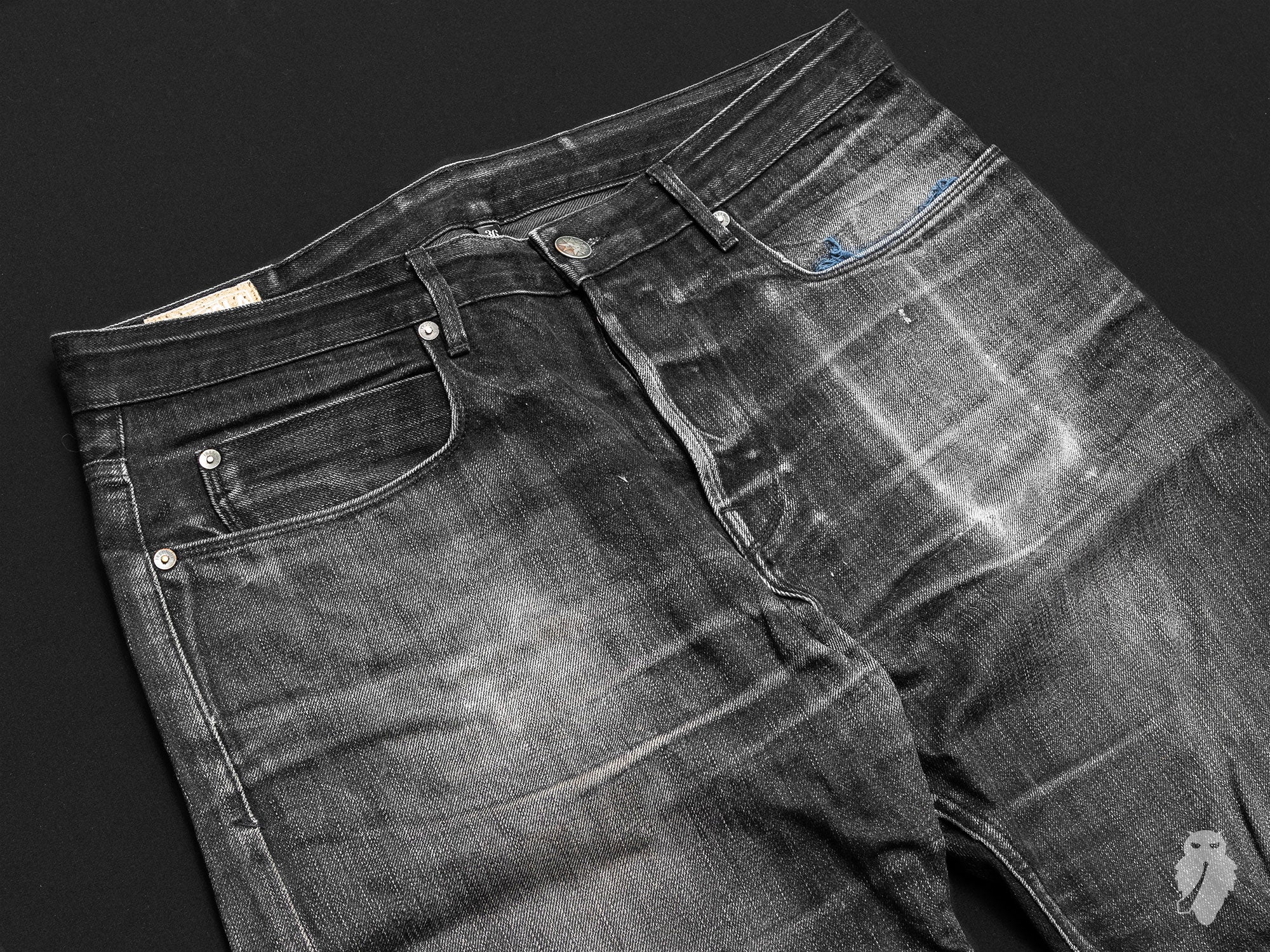 black selvedge denim jeans