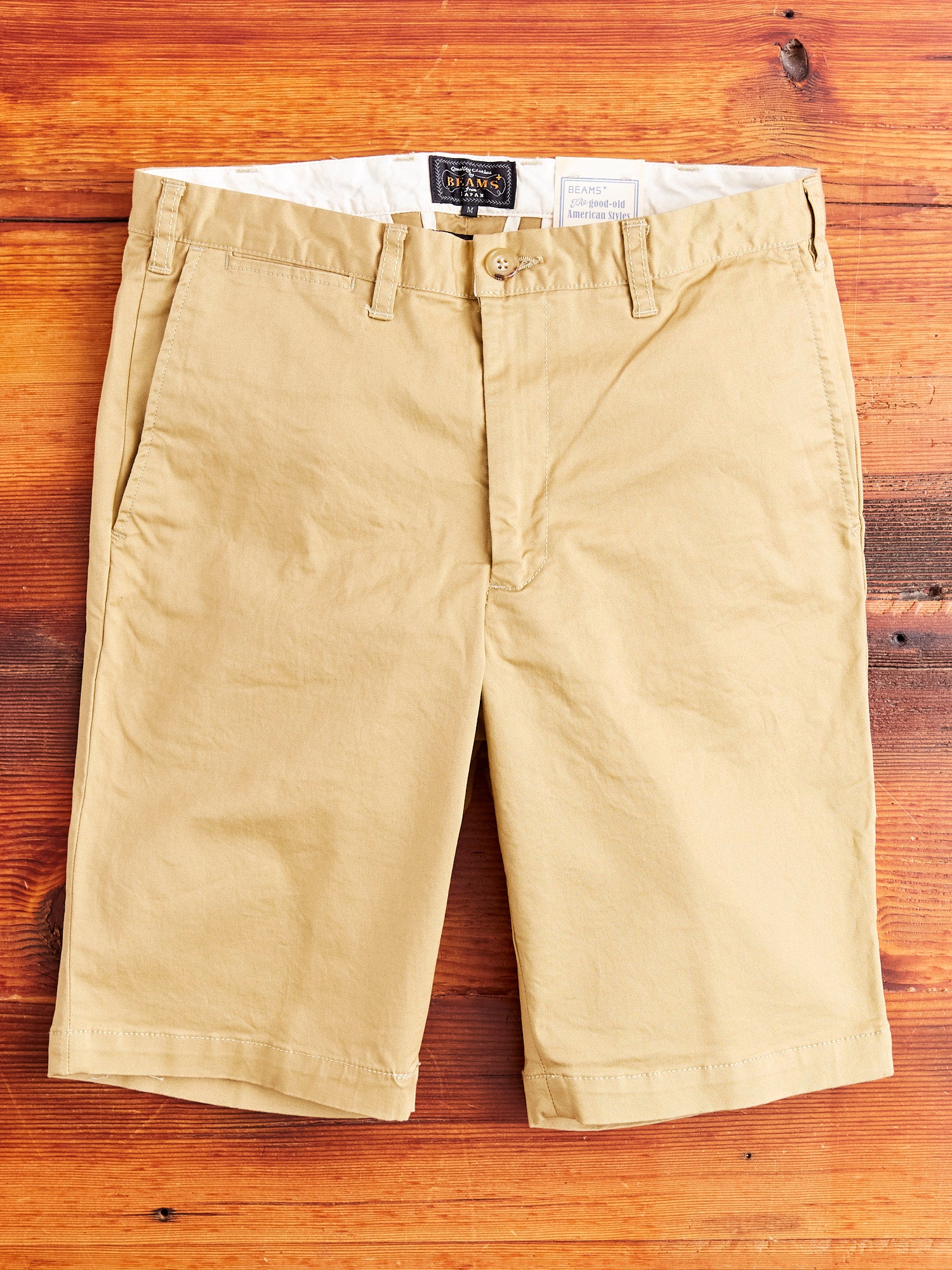 Ivy Chino Shorts in Beige