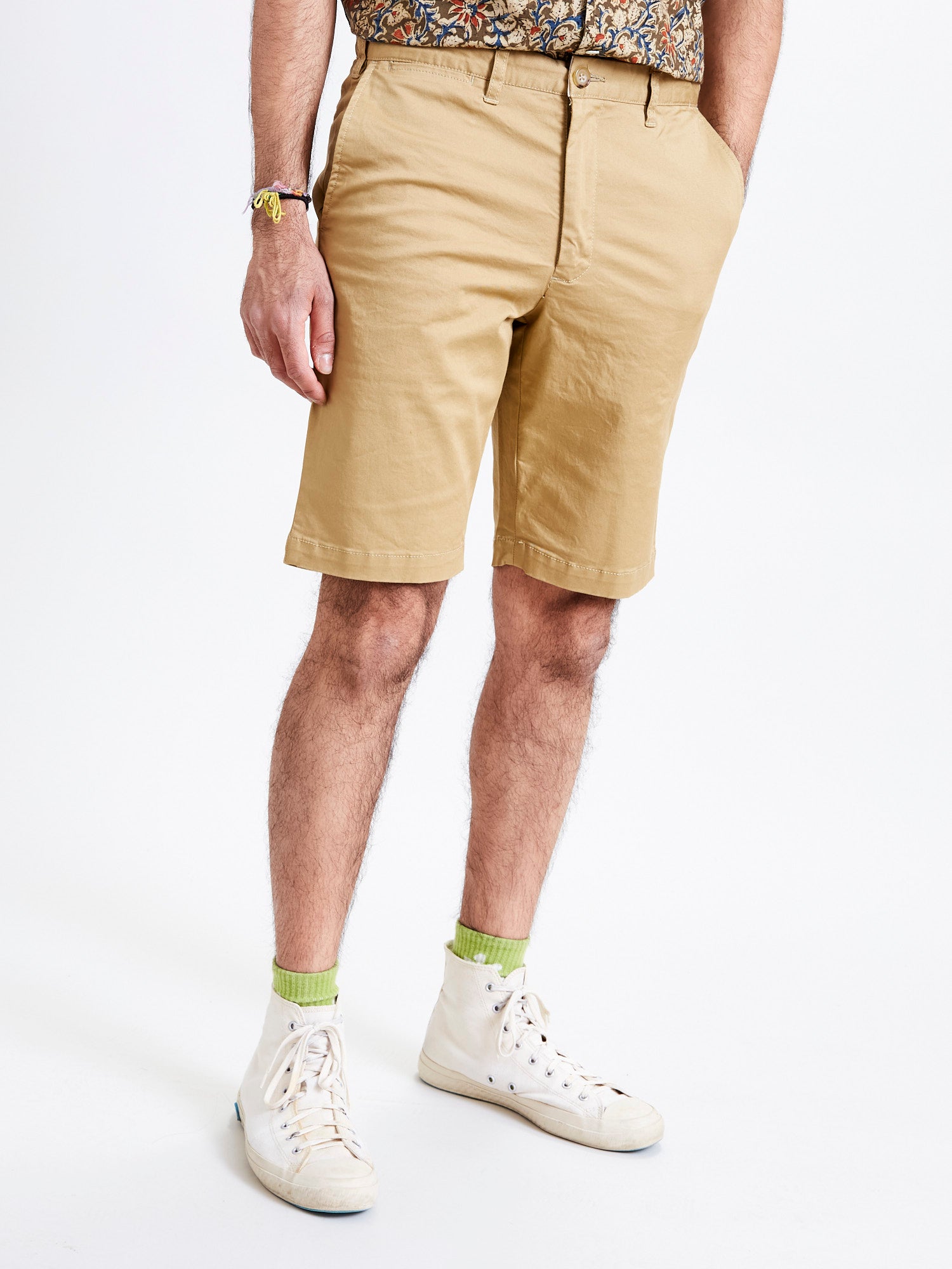 Ivy Chino Shorts in Beige