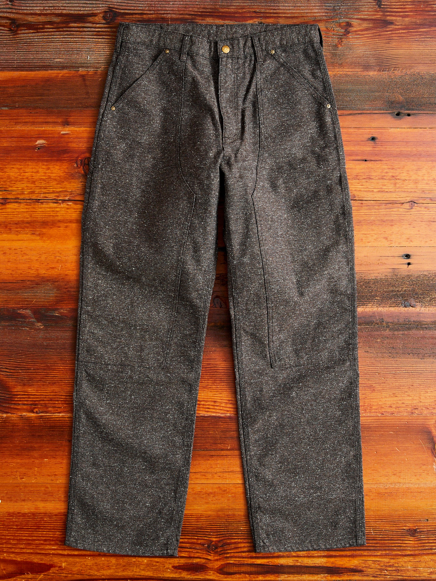 Nep Twill Carpenter Pants in Brown