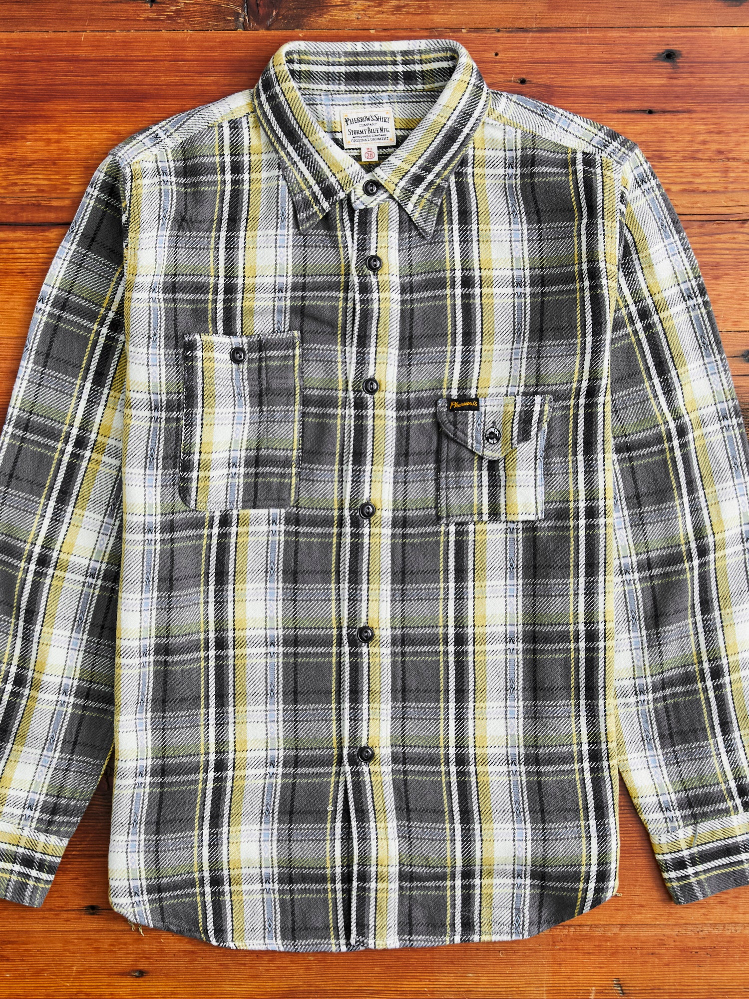 750WS Heavy Flannel Shirt in Grey