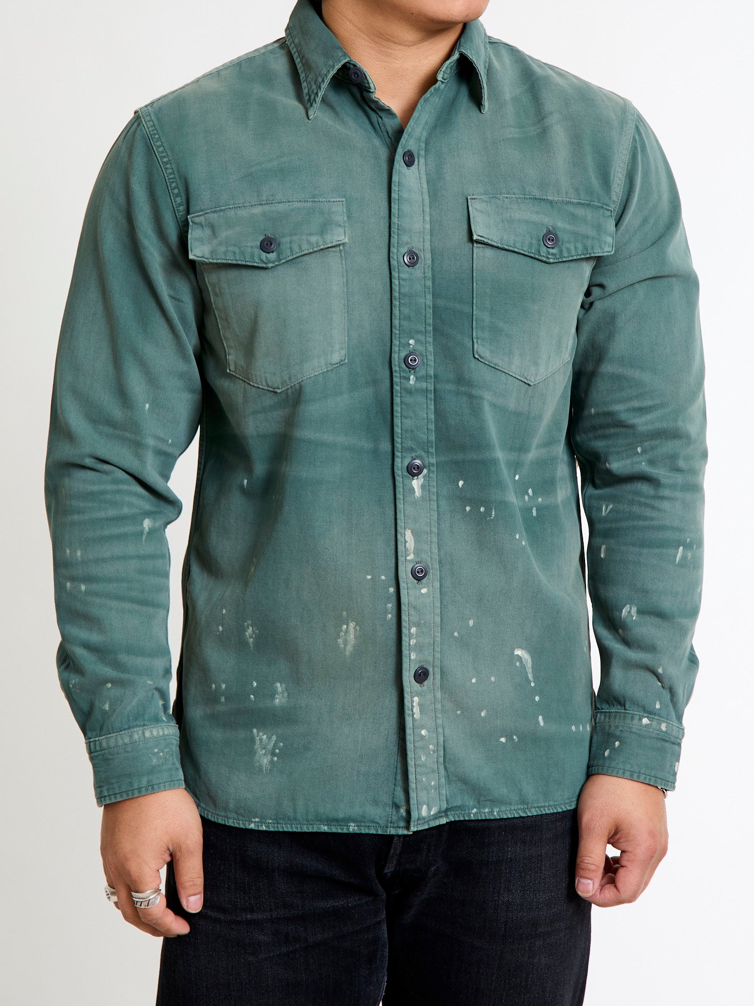 Petrol Workshirt in Service Green