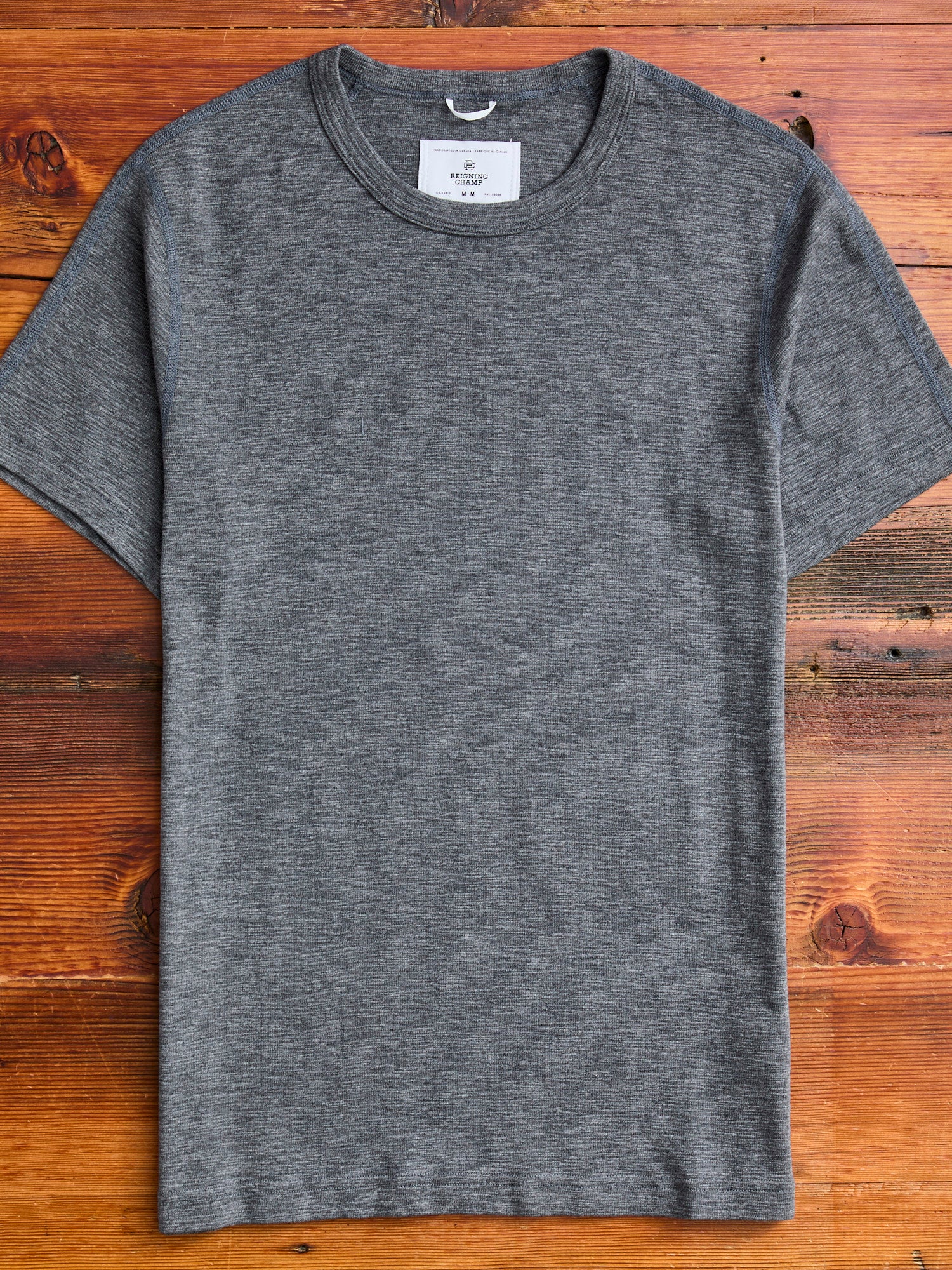 1x1 Slub T-Shirt in Heather Carbon