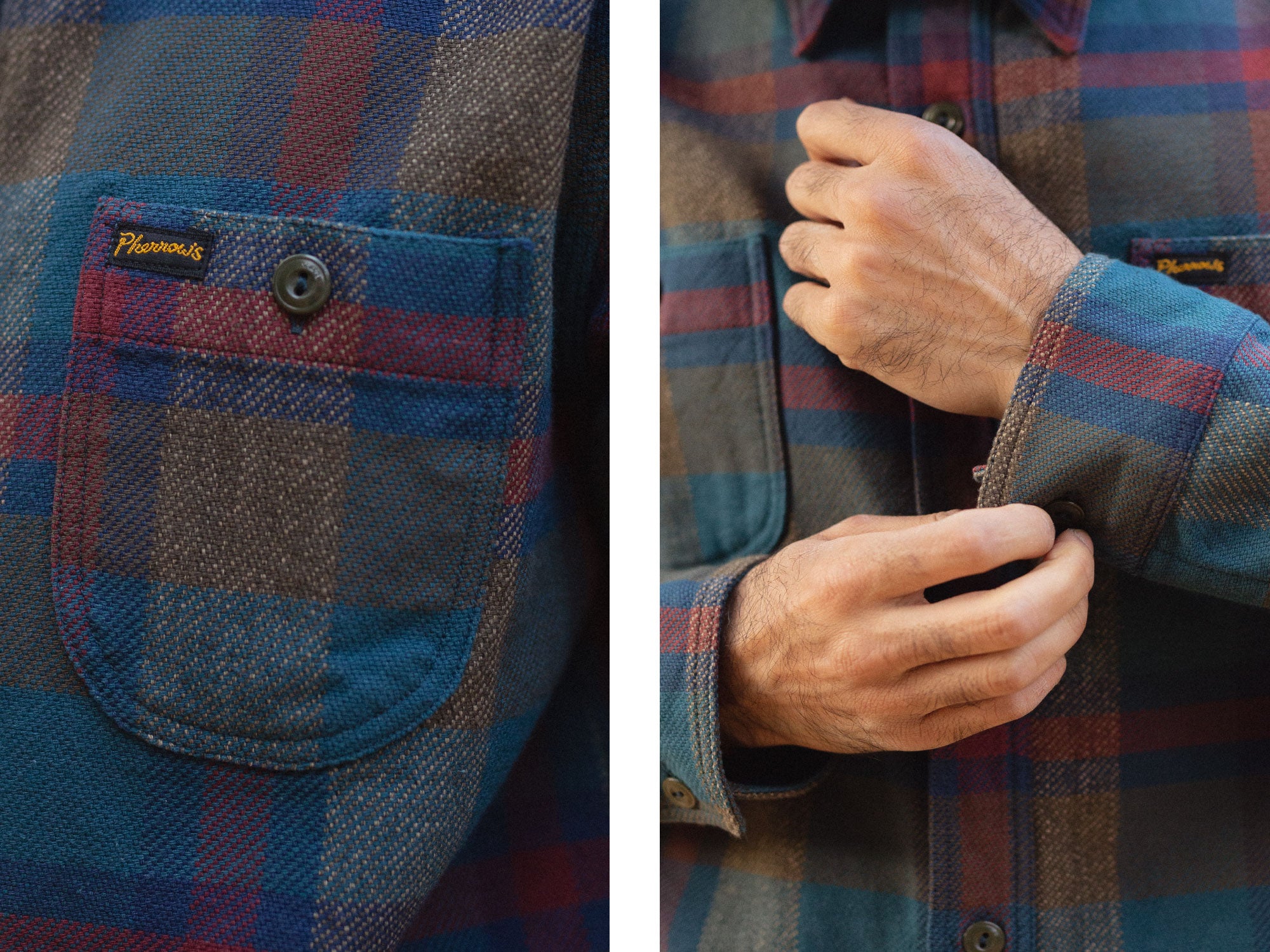 Pherrow's Heavy Flannel Detail Blue Owl