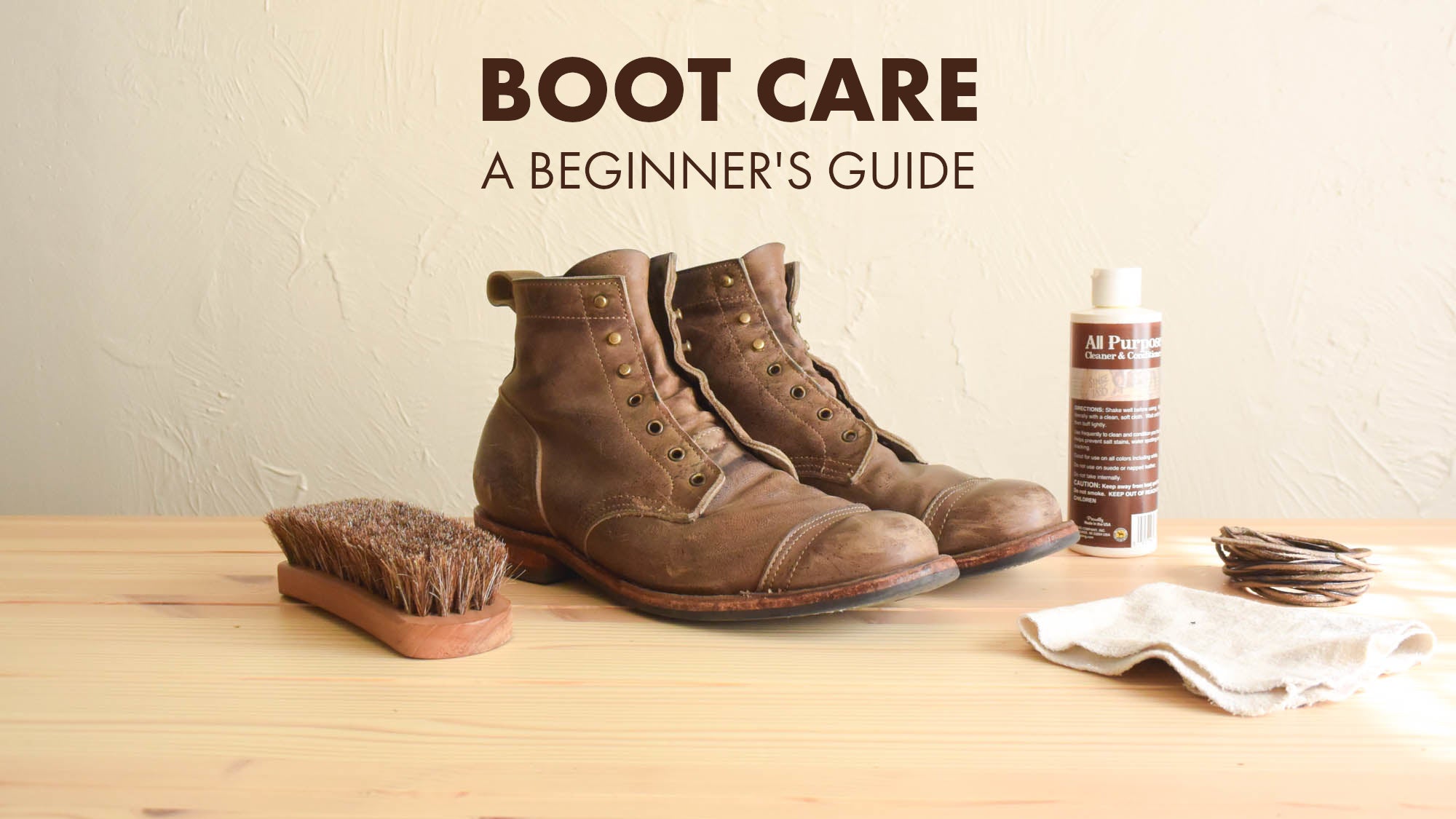 Boot Care: A Beginner's Guide – Blue Owl Workshop