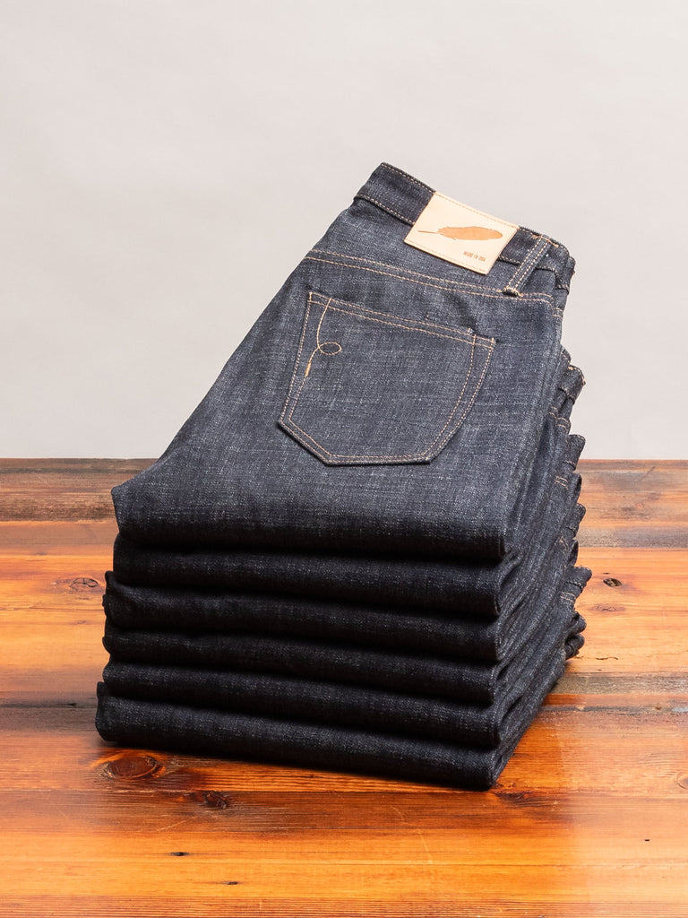 tapering selvedge denim