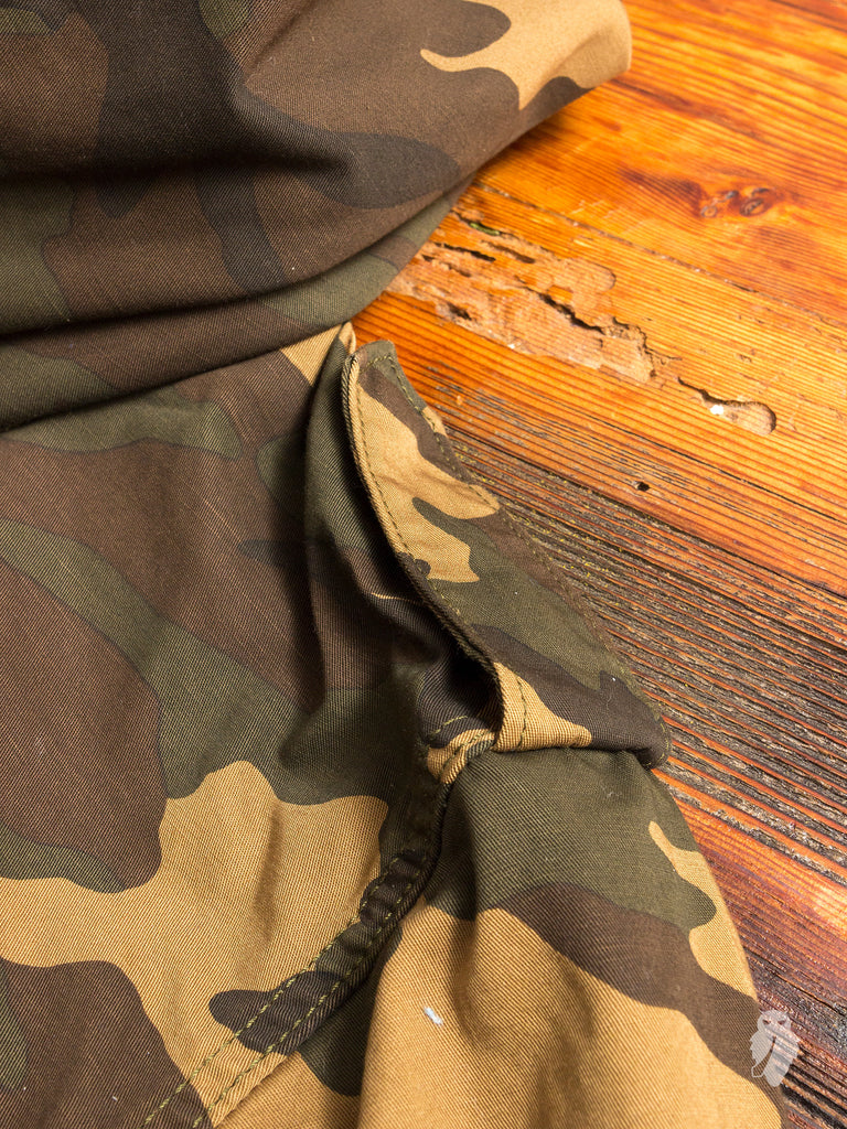 Military Field Jacket in Woodland Camo – Blue Owl Workshop