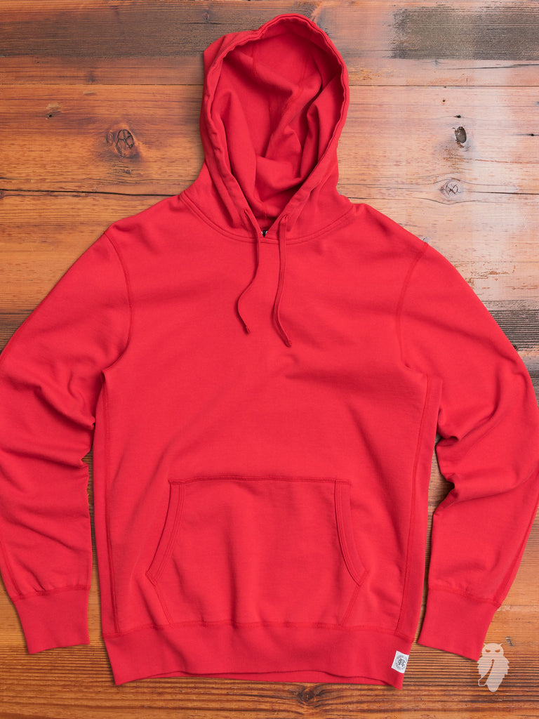 lightweight red hoodie