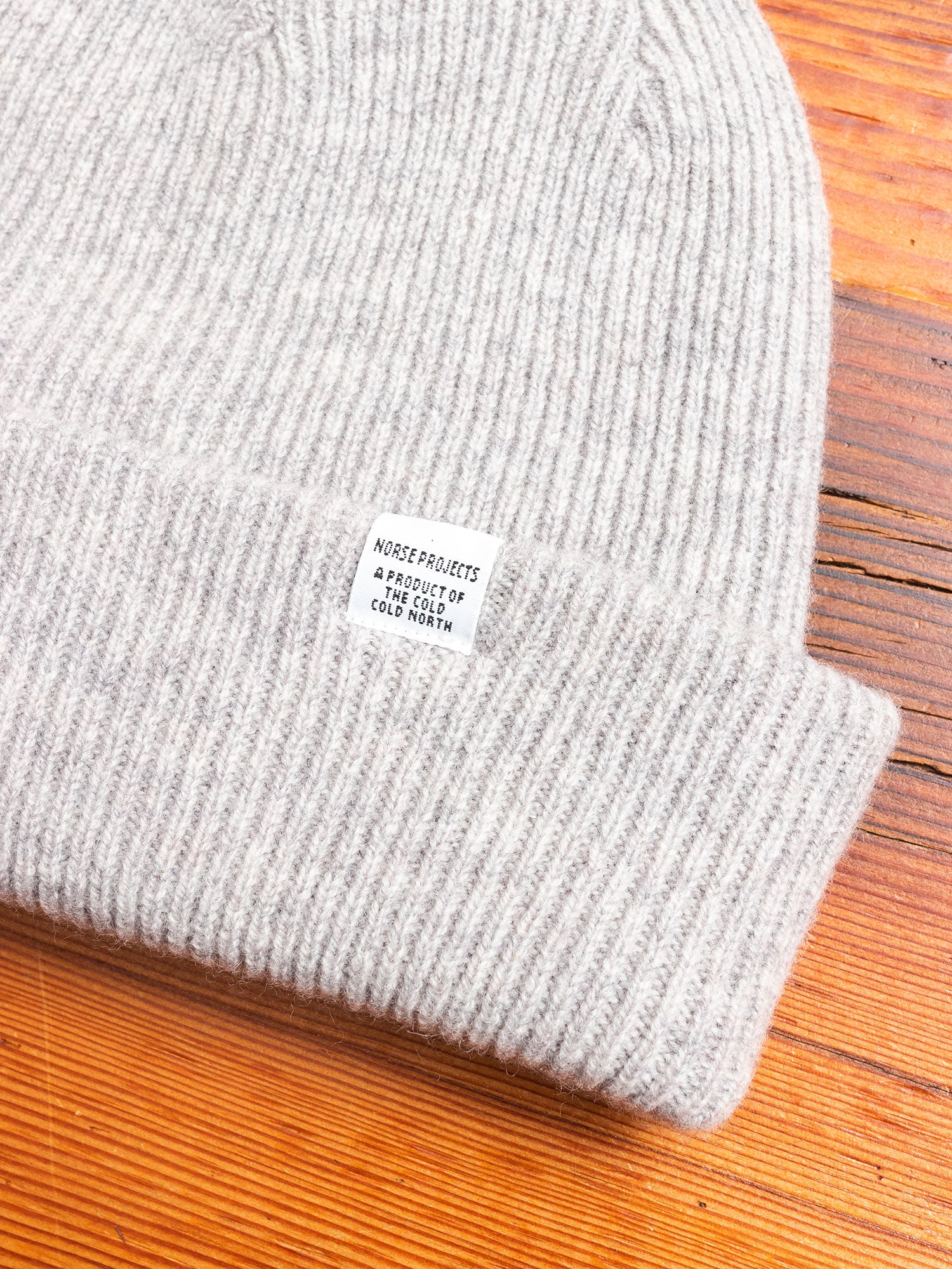 Norse Beanie in Light Grey Melange