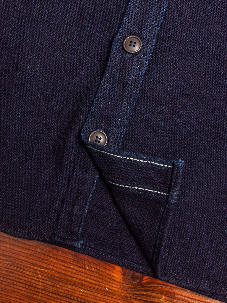 Heavyweight Dobby Sashiko Work Shirt in Indigo – Blue Owl Workshop