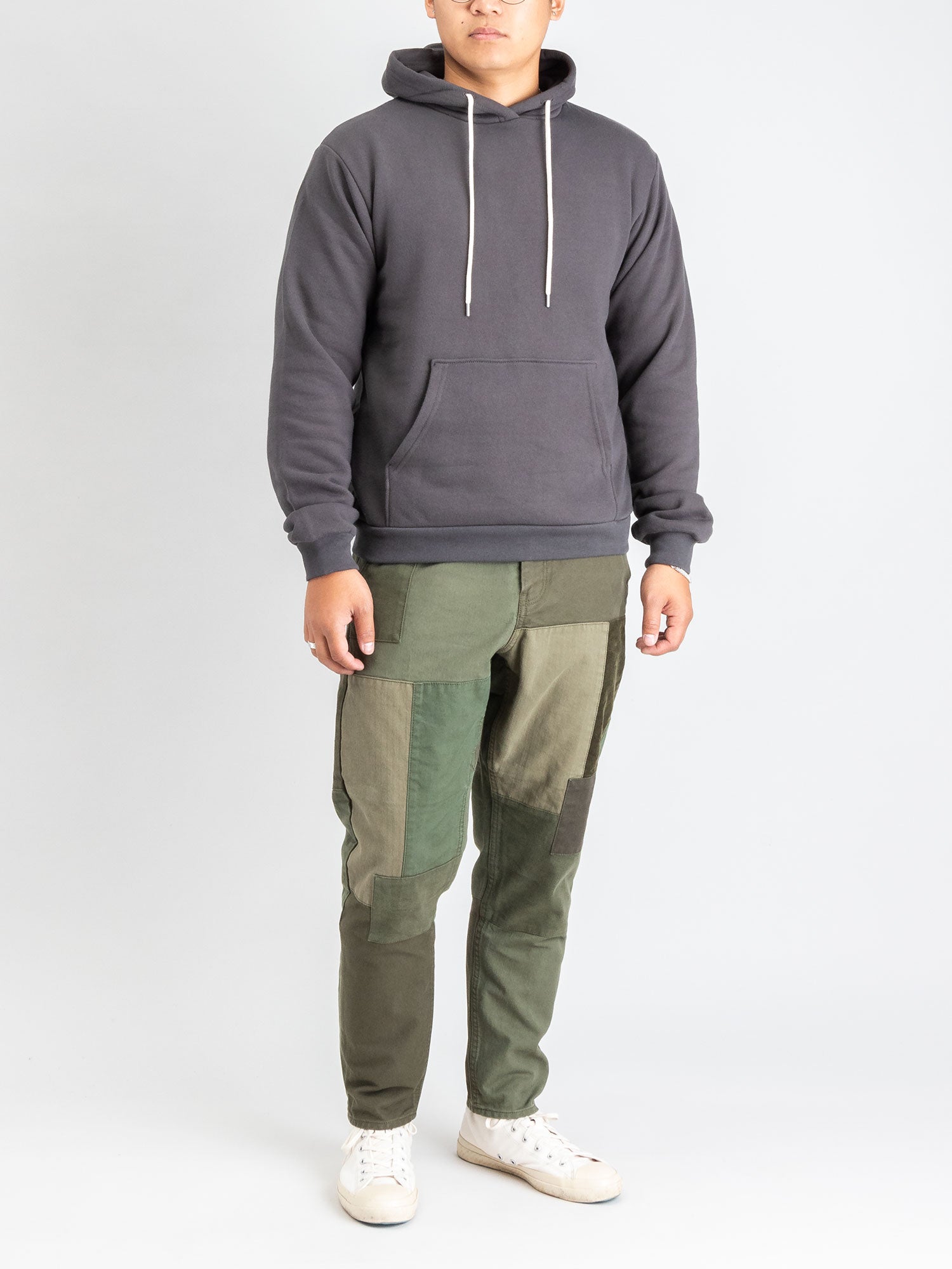 Boro Patchwork Pants in Khaki