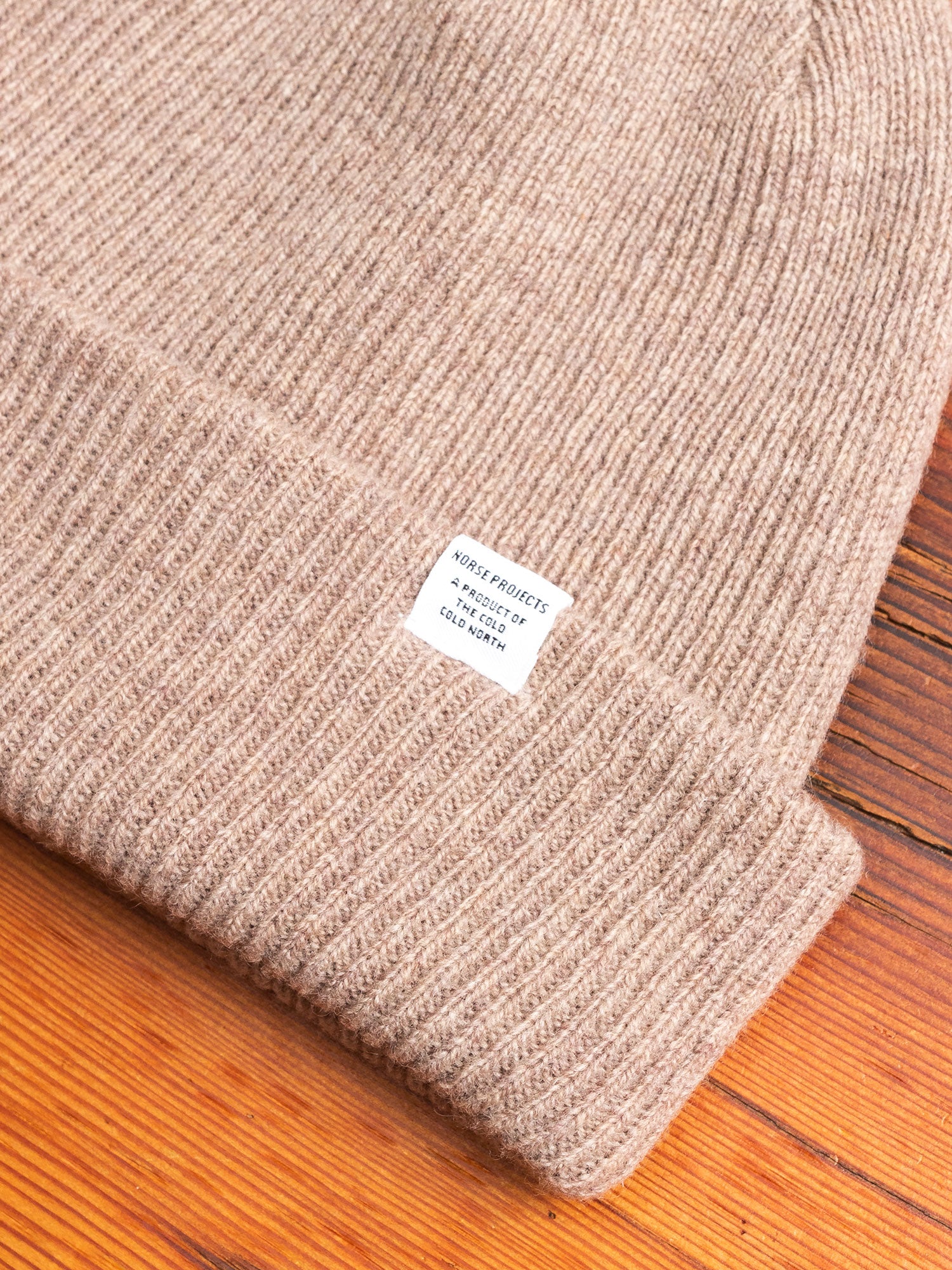Lambswool Beanie in Shale Stone