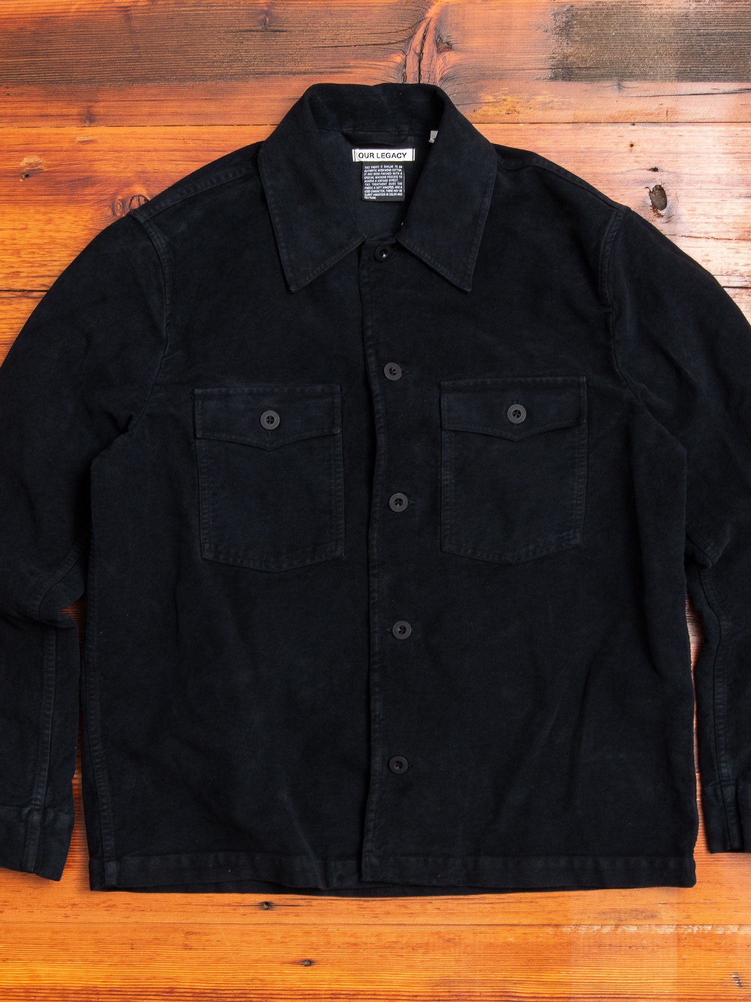 Evening Coaches Jacket in Blueblack Moleskin