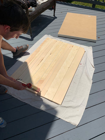 Ikea Lack farmhouse coffee table hack