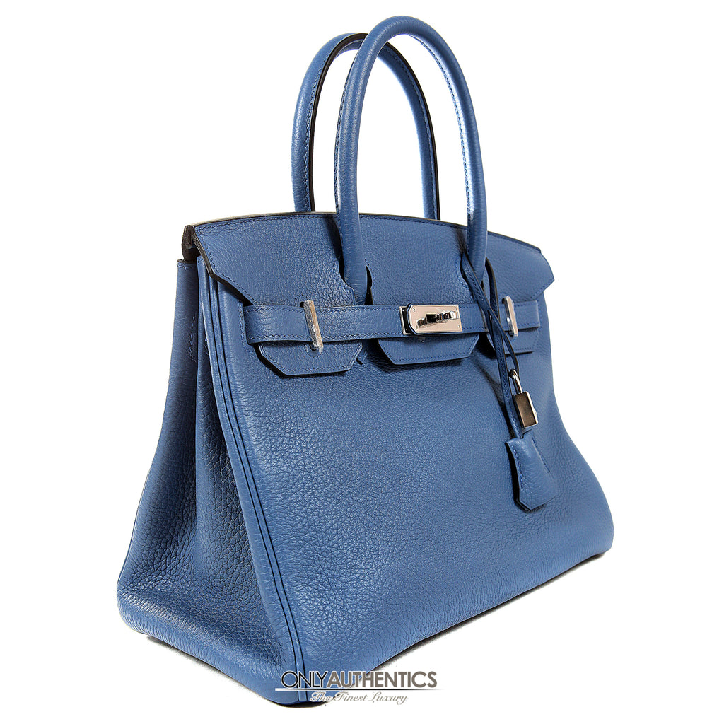 blue birkin bag