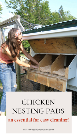 Chicken Nesting Pads Pinterest Pin Image