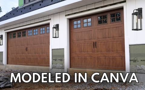 Garage Door Lights Modeled in Canva