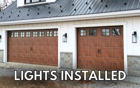 Garage Door Lights Installed