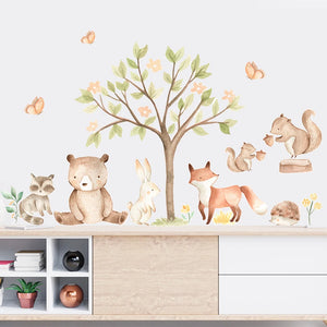 Animals Deer Plant Wall Stickers - kidz comforts