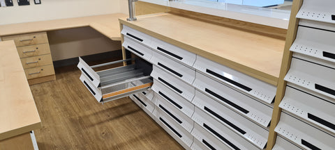 X-Series with Bench organised Dispensing Drawers