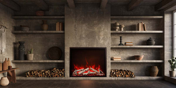 Amantii Traditional Bespoke Smart 33 Built-InInsert Electric Fireplace Birch