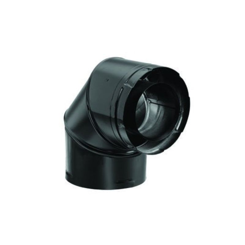 Duravent 5" x 8" DirectVent Pro  Elbow (black) | 58DVA-E90B