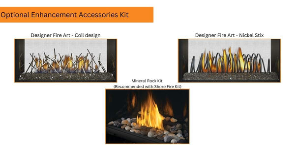 Optional Enhancement Accessories Kit Designer Fire Art Coil design and Nickel Stix also Mineral Rock Kit