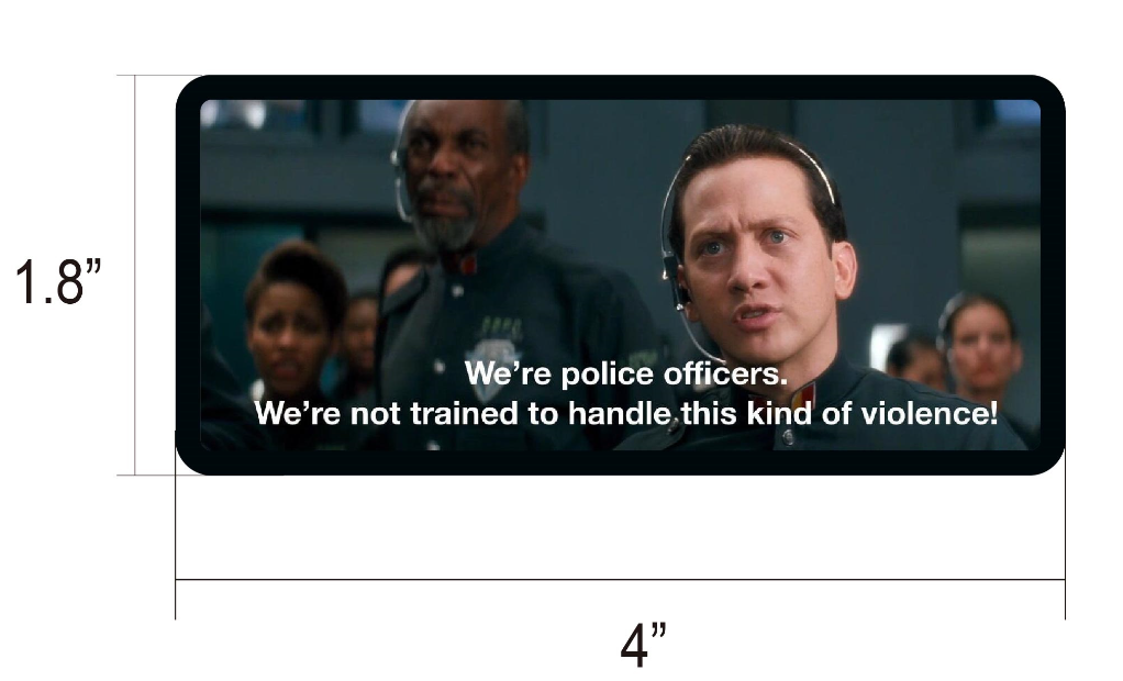 We're Police Officers! We're Not Trained to Handle This Kind of Violence! Demolition Man Inspired Patch