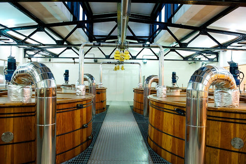 Commercial distillery fermentation chamber