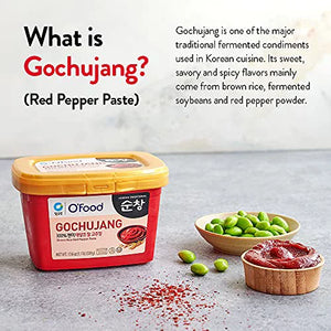 Chung Jung One Gochuchang Brown Rice Red Pepper Paste, 17.6 oz - Jeffrey Prince