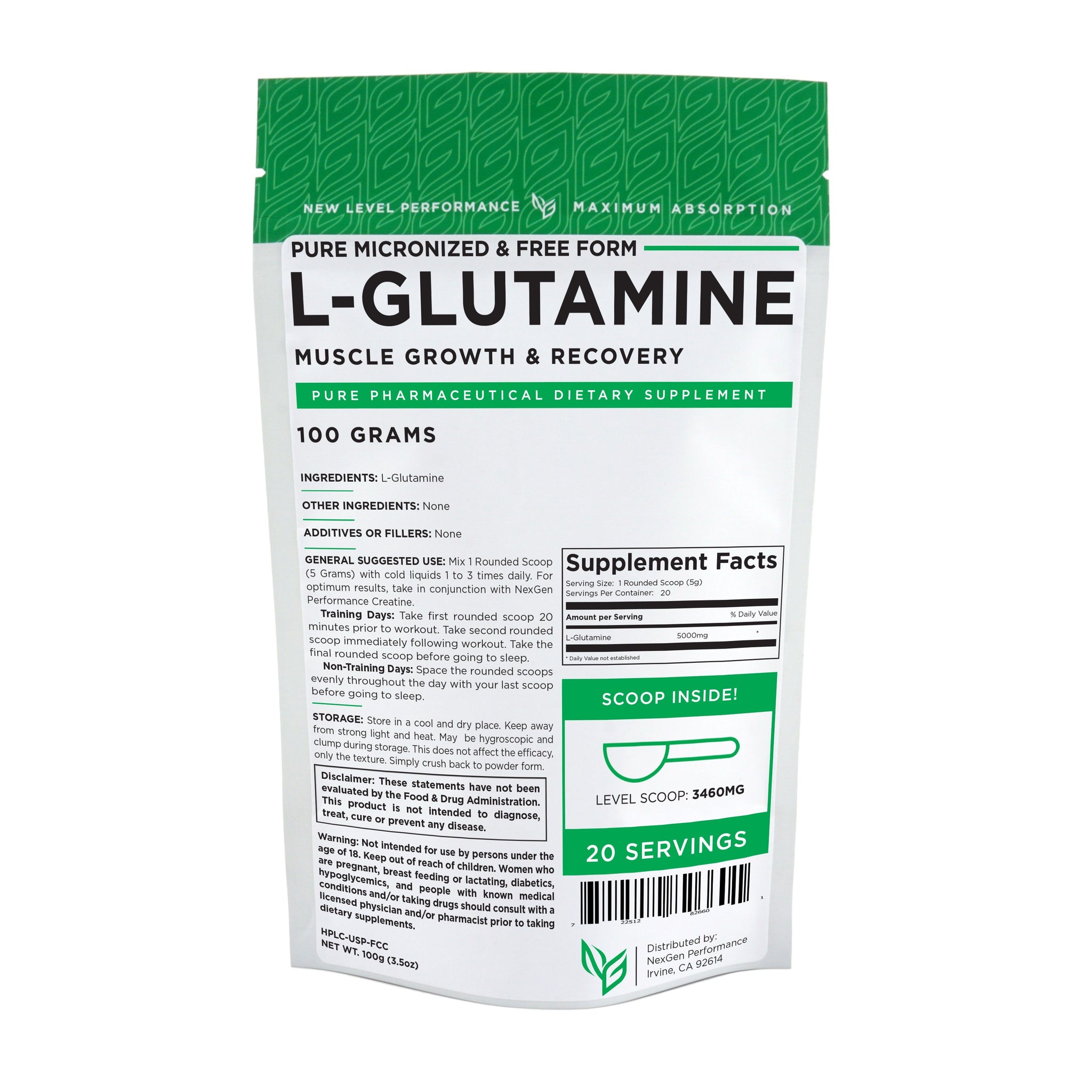 L Glutamine Powder Wholesale Price Muscle Recovery Leaky Gut Recovery Free Form