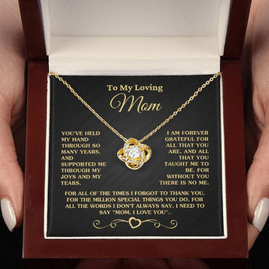 Artic Angel Meaningful Gift to Mom from Son Without You There Is No Me – I Love You Necklace, Christmas Gift, Sentimental Mother's Day Gift for Mom