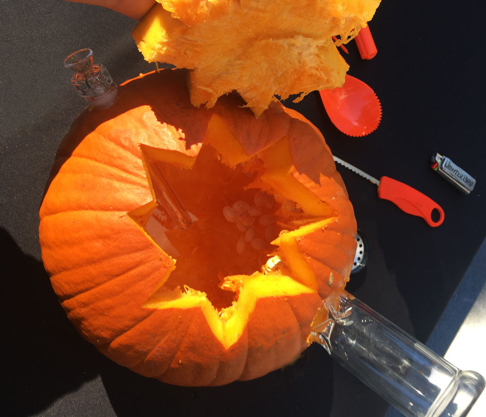 hollowed out pumpkin