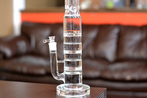 perc bong filled with water