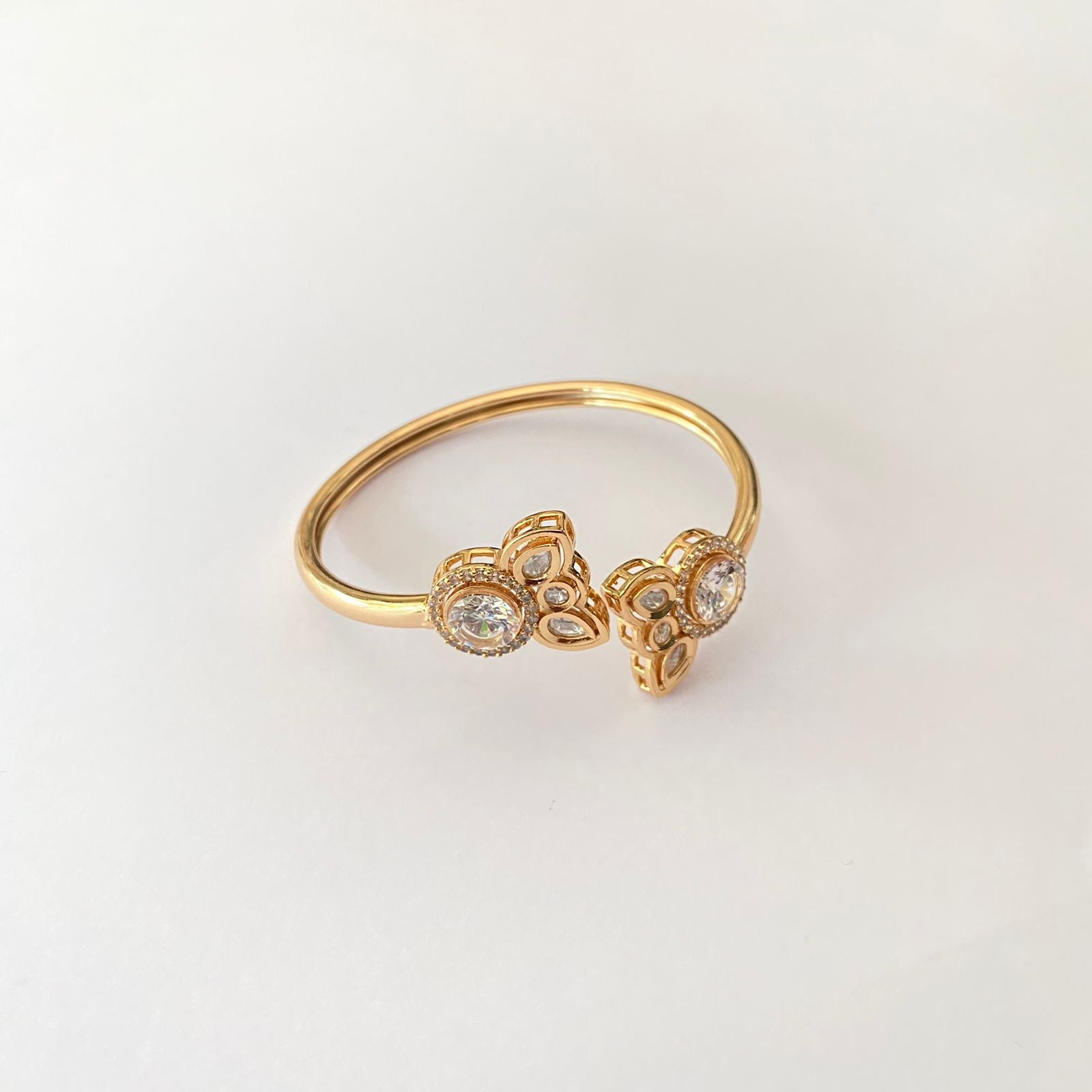 Buy 22ct Gold Uncut Rose Polki Diamond Bracelet for Her