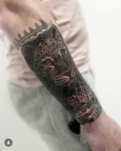 Brandon leopard tattoo