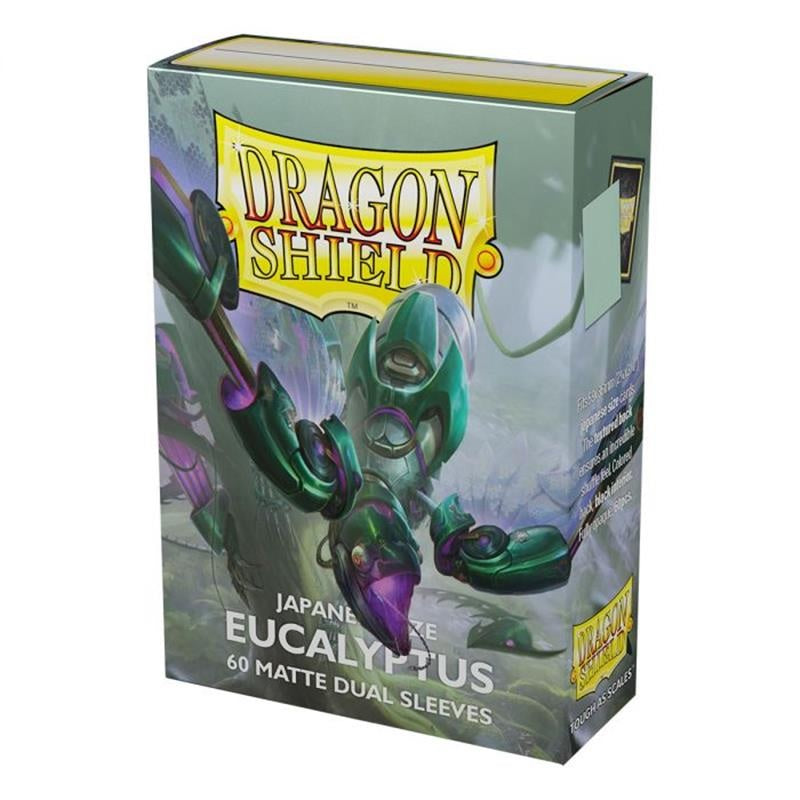 Isola dei Collezionisti - DRAGON SHIELD Small Sleeves - Japanese Matte Dual Eucalyptus (60 Sleeves) - 1