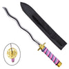 Isola dei Collezionisti - Katana Mini Non Affilata Demon Slayer Obanai Iguro Viola - 1