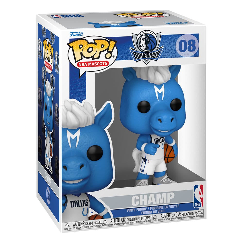 Isola dei Collezionisti - NBA Mascots POP! Sports Vinyl Figure Dallas- Champ 9 cm - 4