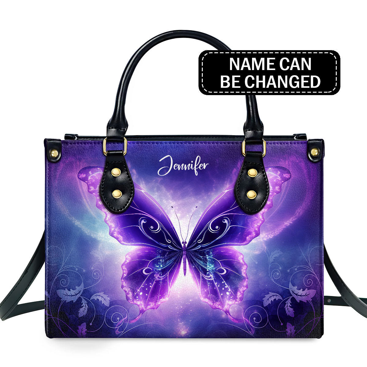 Butterfly - Personalized Leather Handbag MSM49