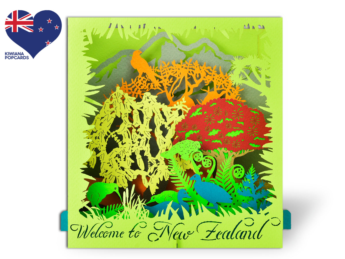 New Zealand Kiwiana Nature 3D Creative Pop Up Box ...