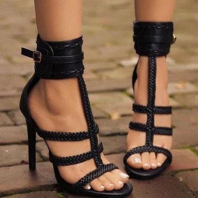 high heels sandals feet