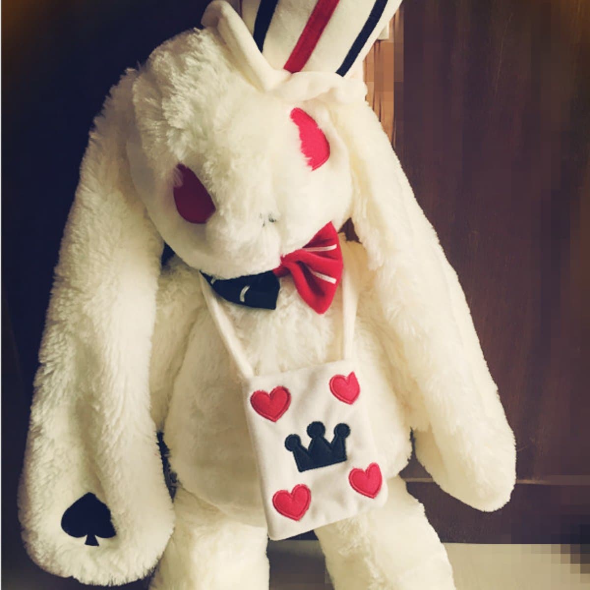 goth bunny plush