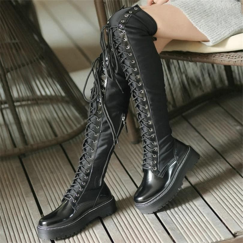 knee high boots goth