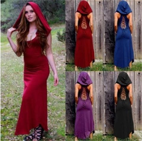 sleeveless hooded cloak